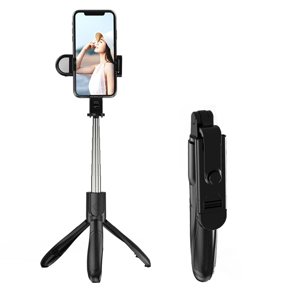 Selfie Stick Bluetooth Techsuit S01-S, Univerzális, Fekete