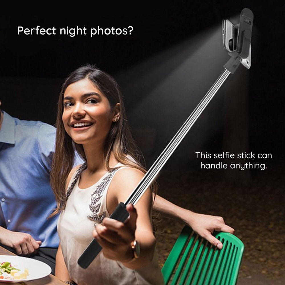 Selfie Stick Bluetooth Techsuit S05-S, Univerzális, Fekete
