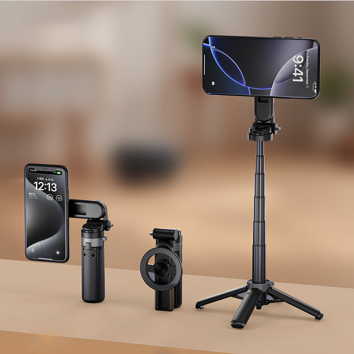 Selfie Stick Bluetooth XO Design SS25 Pro, Univerzális, Fekete