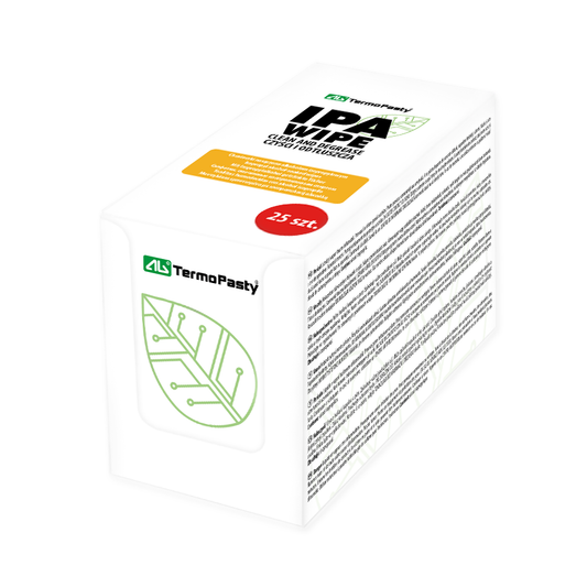 Thermal Paste Cleaning Wipes, With Isopropyl Alcohol, Set of 25 pieces ART.AGT-181