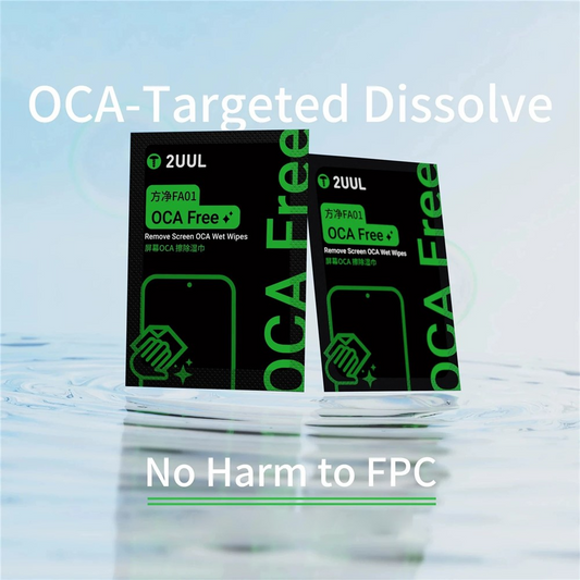 2UUL FA01 nedves törlőkendők OCA / LOCA ragasztó eltávolításához, 50 darabos készlet