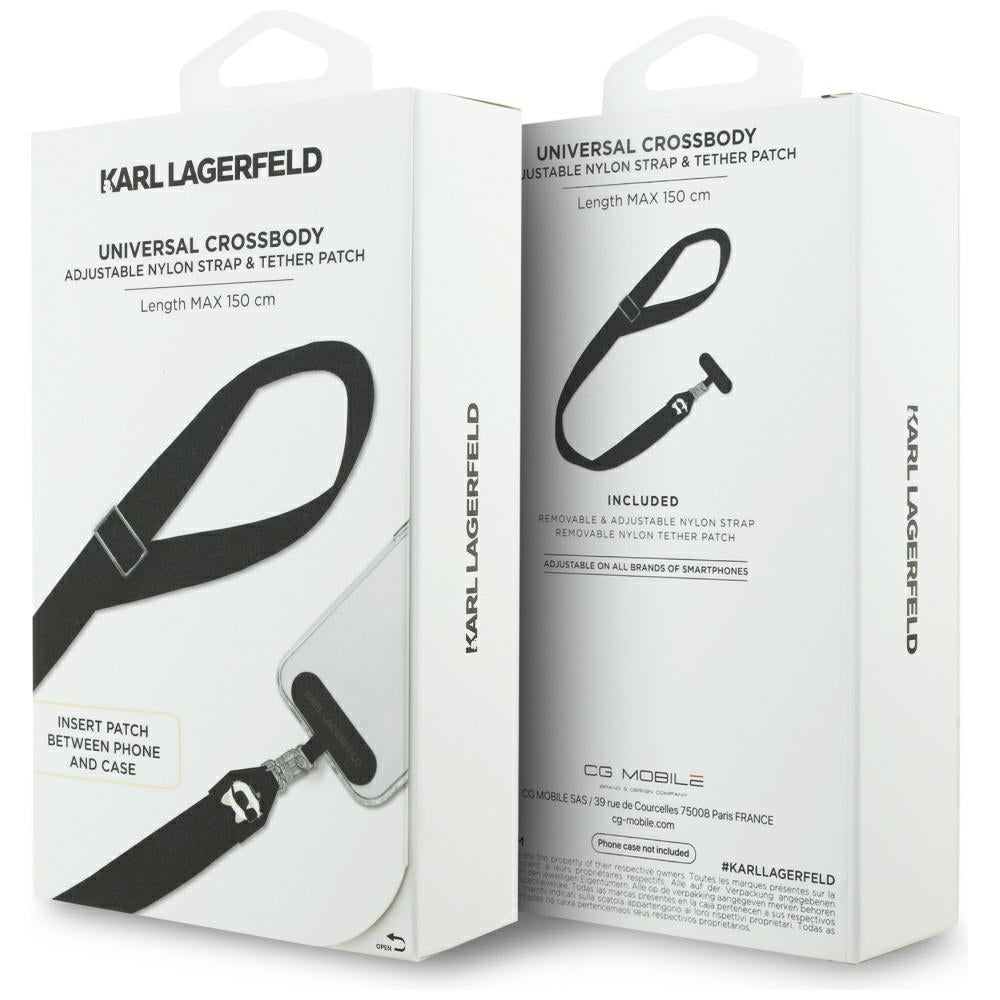 Karl Lagerfeld Choupette Metal Logo Telefonpánt, Fekete