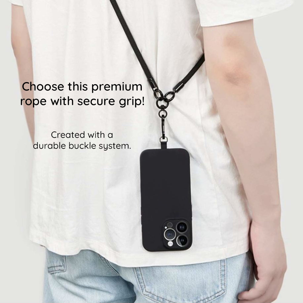 Techsuit Phone Lanyard RCS1-07, Dark Gray
