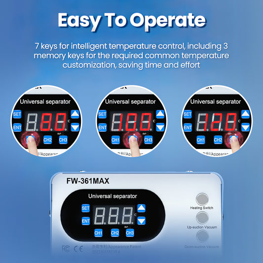 Display Separation Station érintőképernyős kijelző Forward FW-361 Max