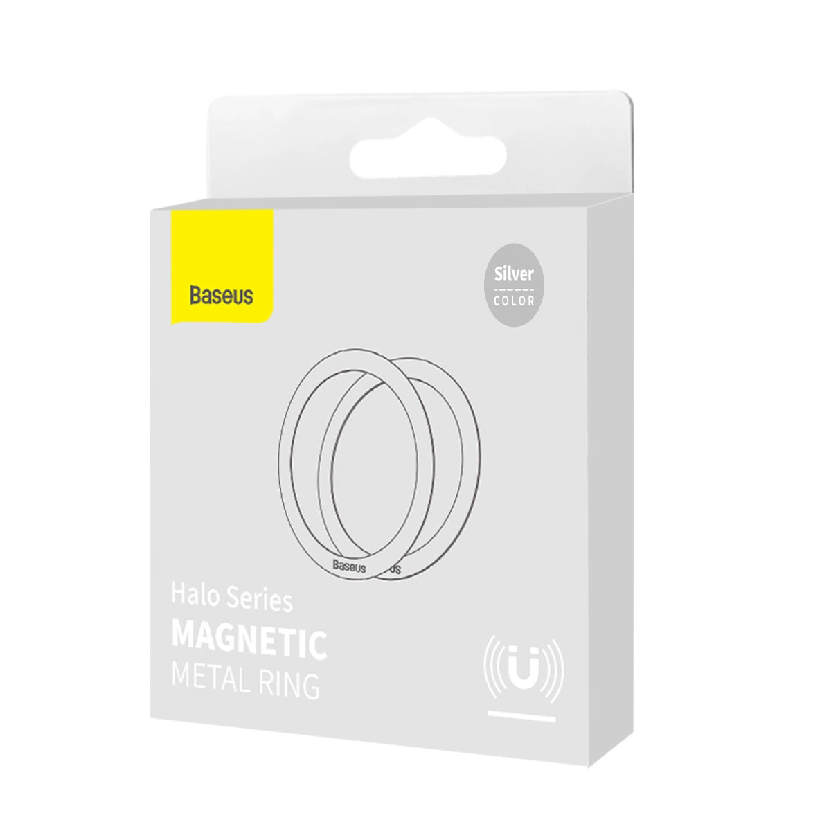 Baseus Halo Metál Matrica, 2 darabos készlet, Ezüst PCCH000012