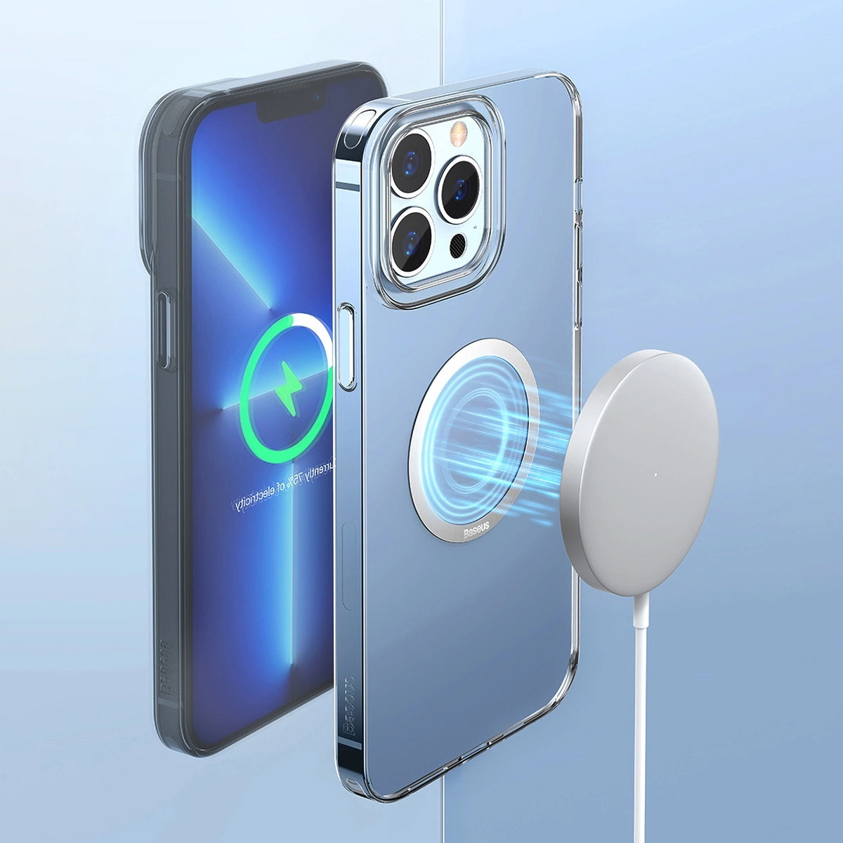 Baseus Halo Metál Matrica, 2 darabos készlet, Ezüst PCCH000012