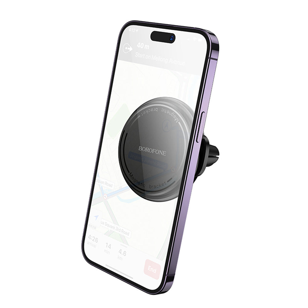 Mágneses Autós Tartó Borofone BH135 Parker, Univerzális, Fekete