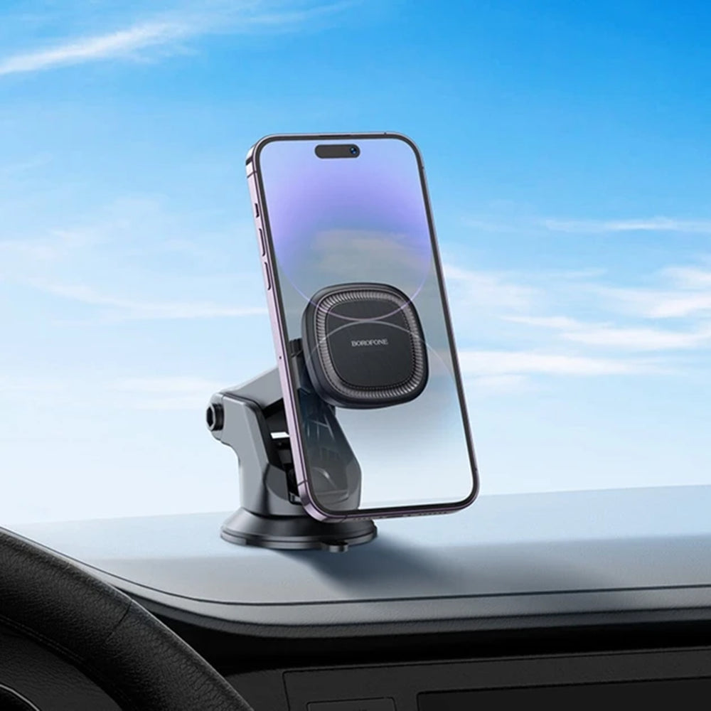 Borofone BH97 Ice Magnetic Car Holder, Universal, Black