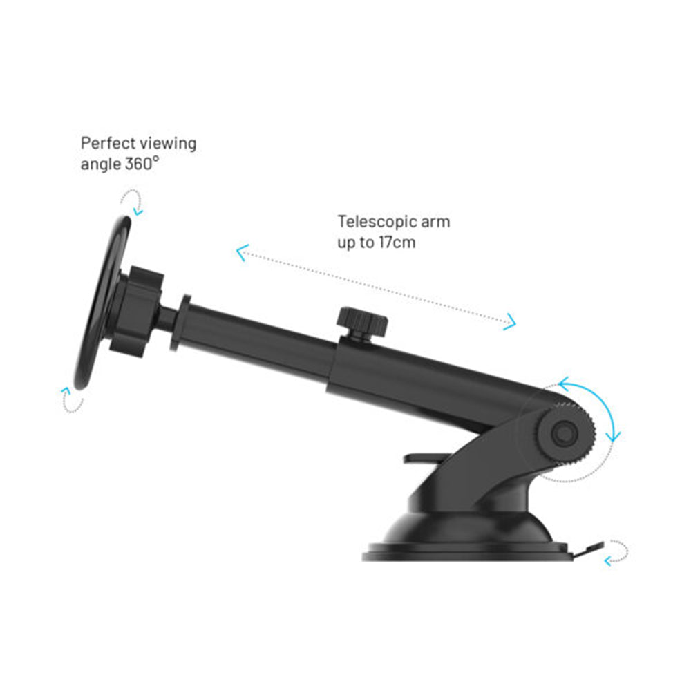 Mágneses Autós Tartó Fixed MagMount XL, Univerzális, Fekete