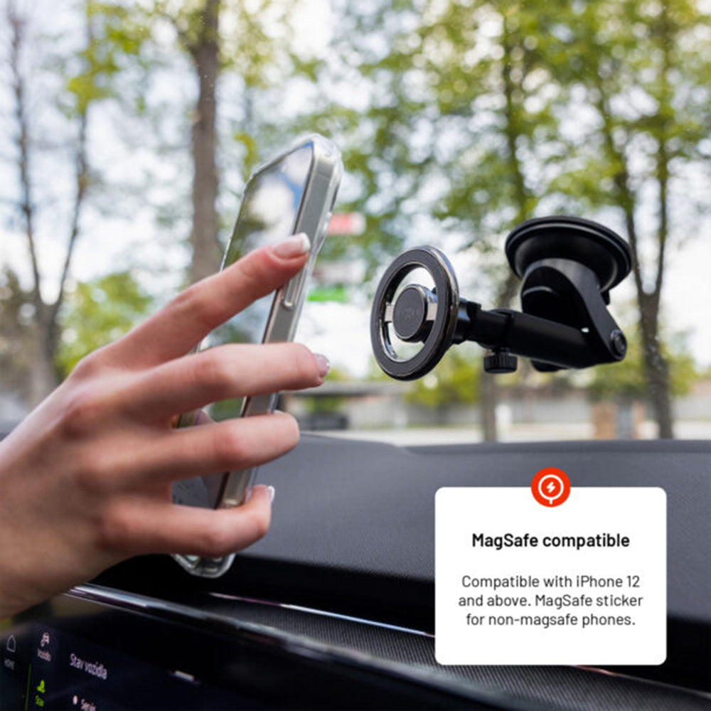Mágneses Autós Tartó Fixed MagMount XL, Univerzális, Fekete