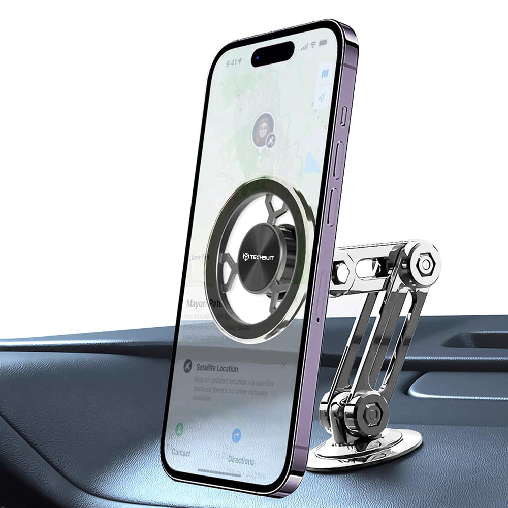 Mágneses Autós Tartó Techsuit S14, Univerzális, Szürke