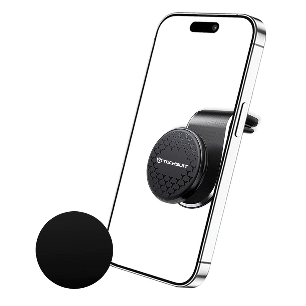 Mágneses Autós Tartó Techsuit S8, Univerzális, Ezüst