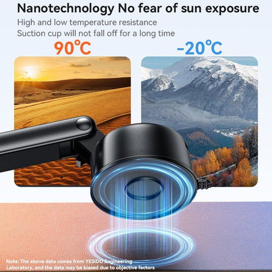 Mágneses Autós Tartó Yesido C266, Univerzális, Fekete