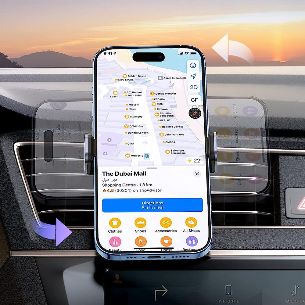 UGREEN LP120 Autós Tartó, 4.7 inch - 7.2 inch, Fekete