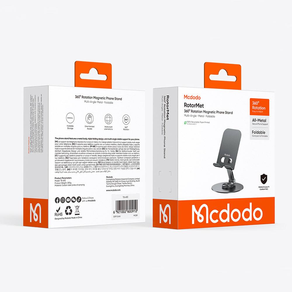 McDodo TB-6920 Asztali Tartó, Szürke