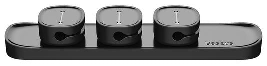 Kábelrendező Baseus Borsó, mágneses, fekete ACWDJ-01