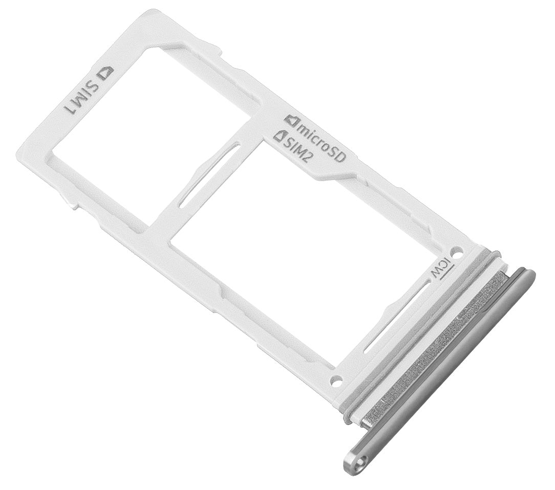 SIM-kártyatartó - Samsung Galaxy S10+ G975 / S10 G973, Dual SIM, Szürke