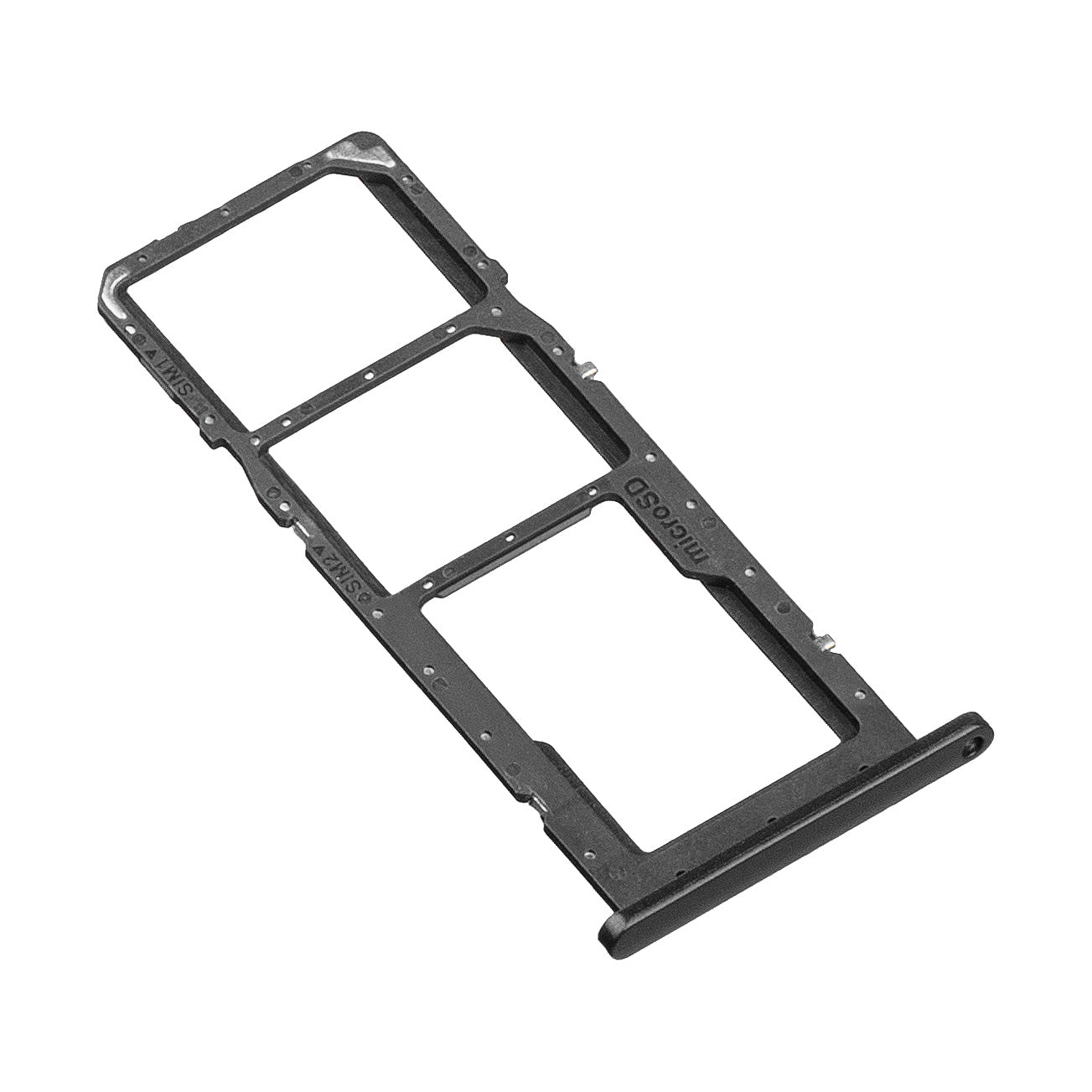 SIM-kártya tartó - Samsung Galaxy A03s A037, Dual SIM, Fekete