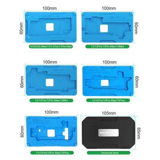 Reballing munkaállvány Relife RL-601T Apple iPhone X - 15 sorozathoz