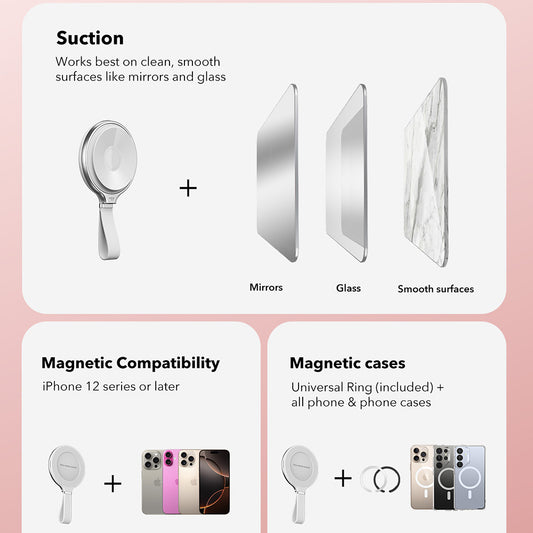 ESR HaloLock Gyűrűtartó, Fehér