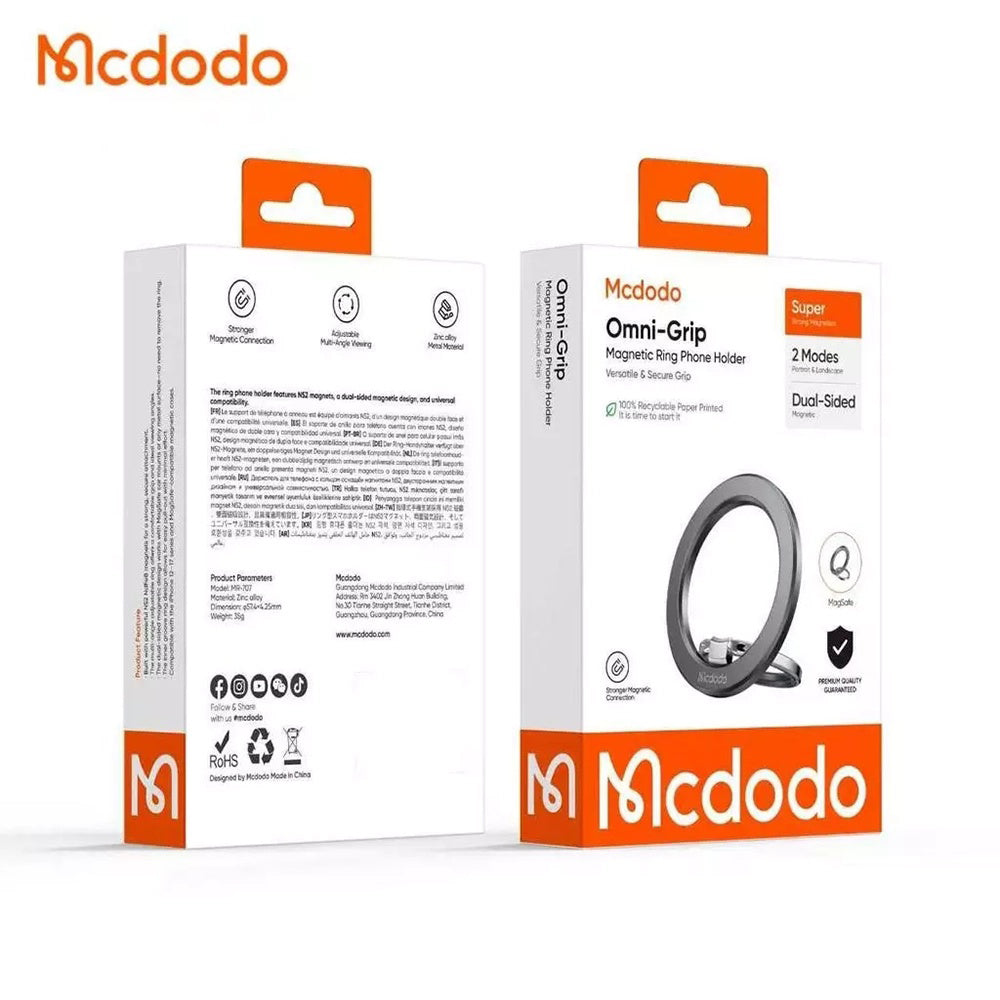 McDodo MR-7070 Gyűrűtartó, Univerzális, Fekete