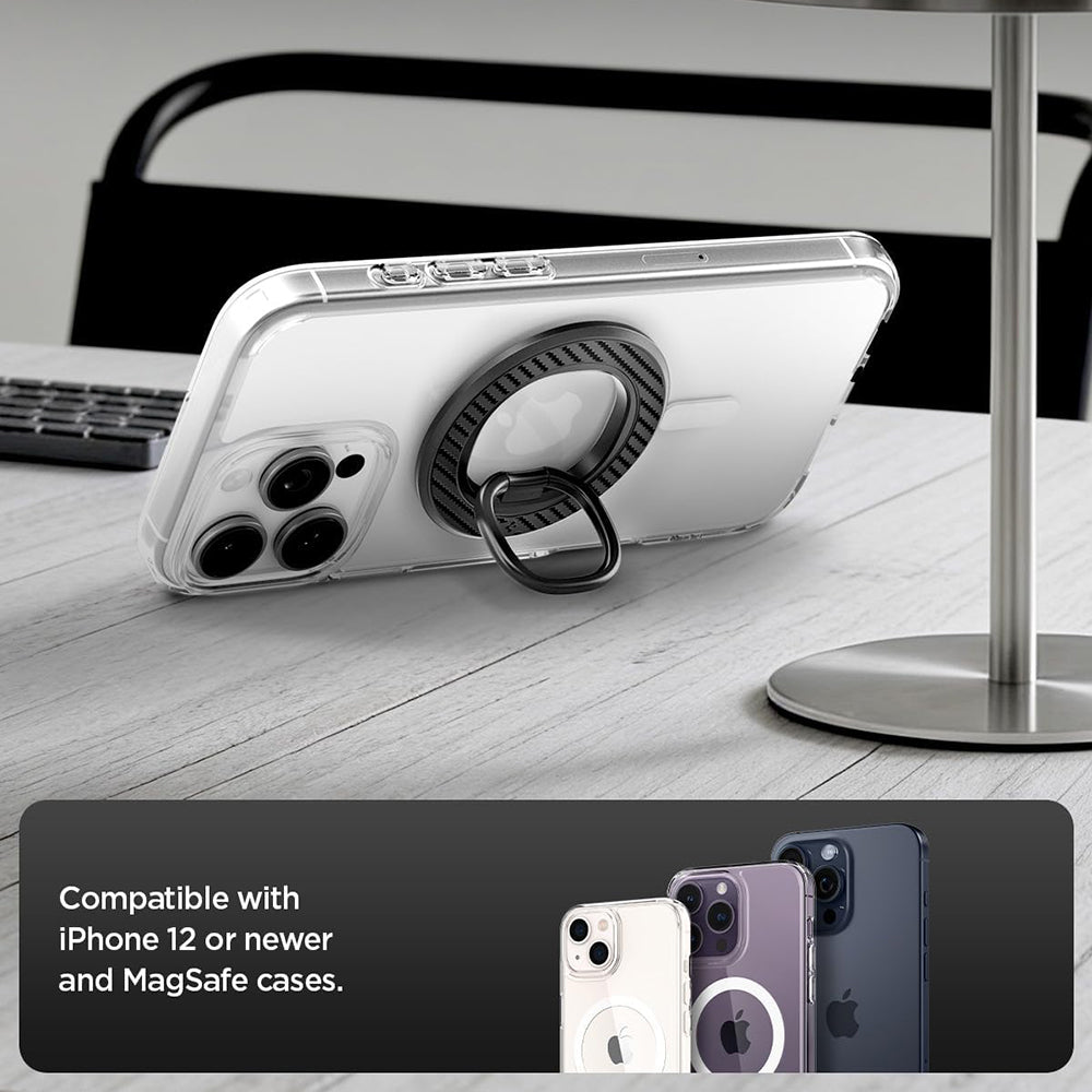 Spigen O-Mag OM106 Gyűrűtartó, Univerzális, Fekete AMP09334