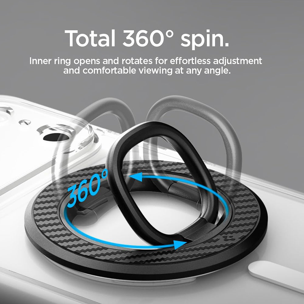 Spigen O-Mag OM106 Gyűrűtartó, Univerzális, Fekete AMP09334