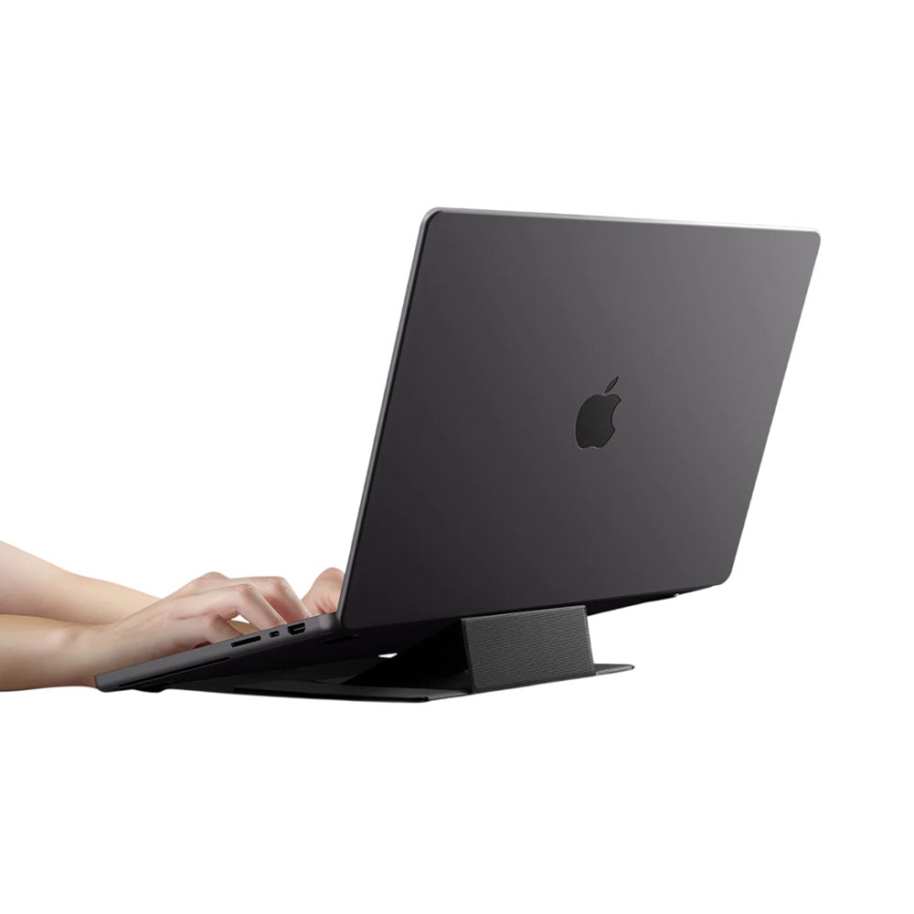 Spigen Slim Fold LD201-S8 laptop tartó max. 16 hüvelyk, Fekete AMP11117