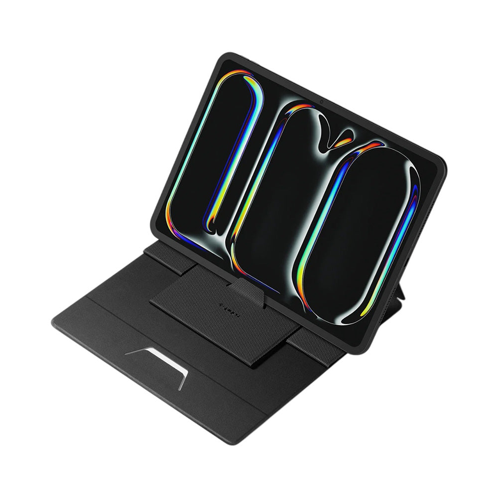 Spigen Slim Fold LD201-S8 laptop tartó max. 16 hüvelyk, Fekete AMP11117