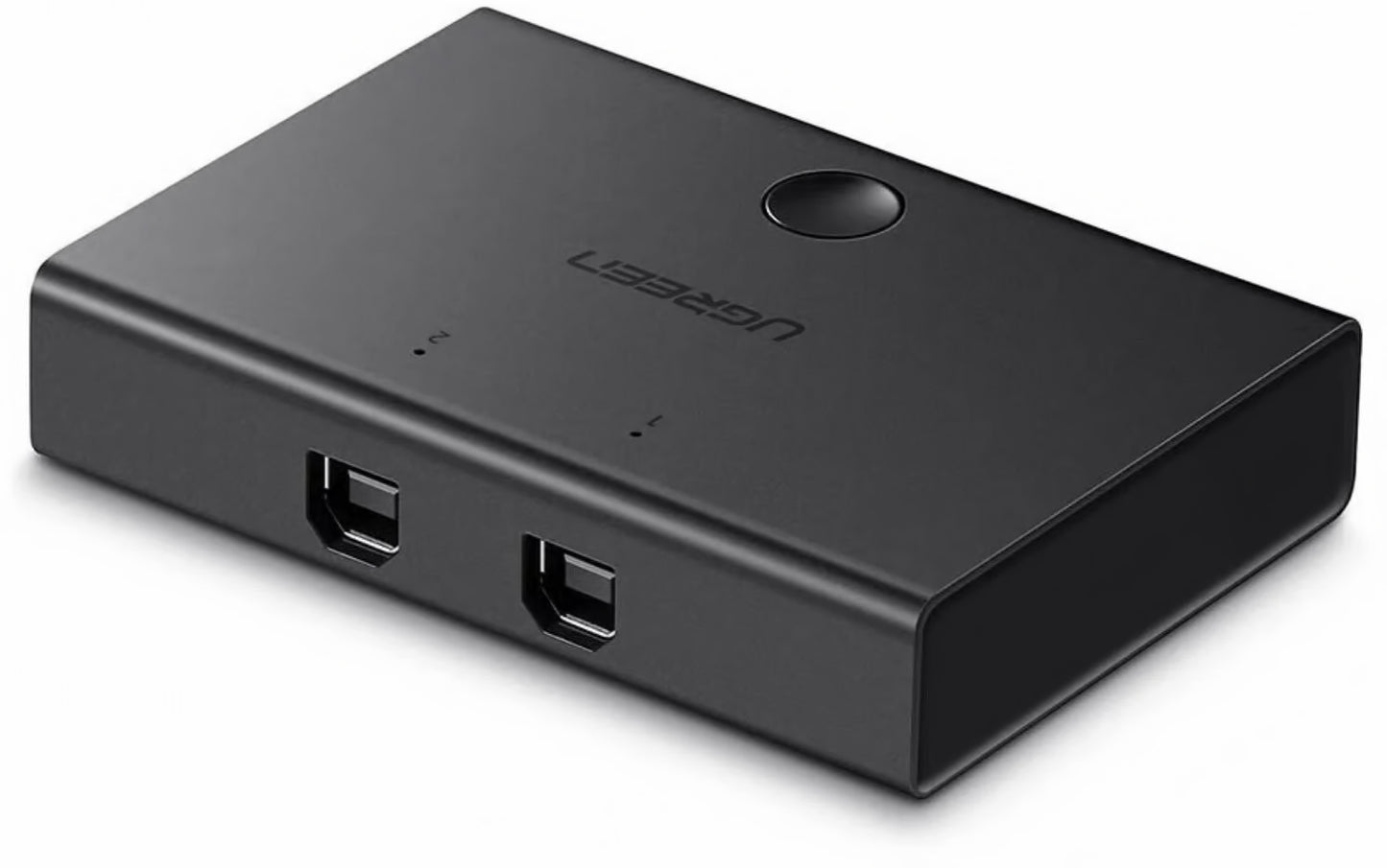 USB kapcsoló UGREEN US158, 2 x USB-B, Fekete