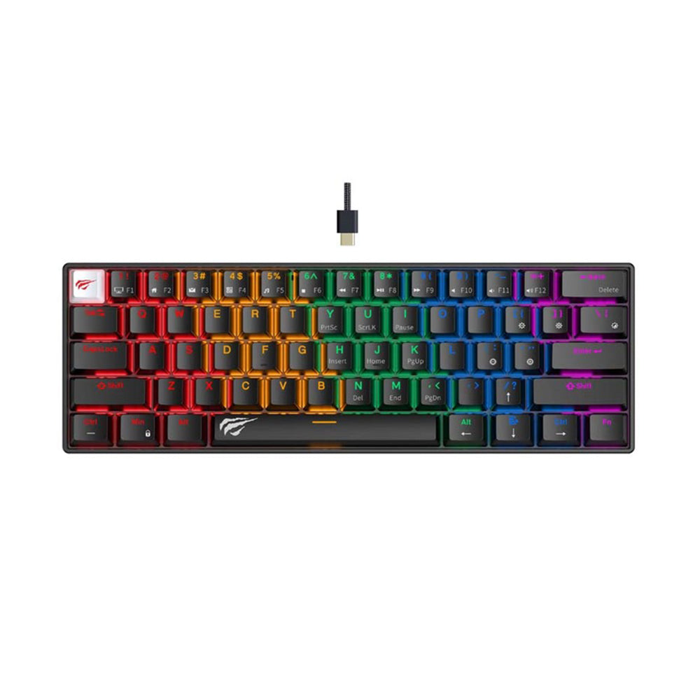 Vezetékes USB Gaming billentyűzet HAVIT KB903L, RGB, 1,8m, Fekete