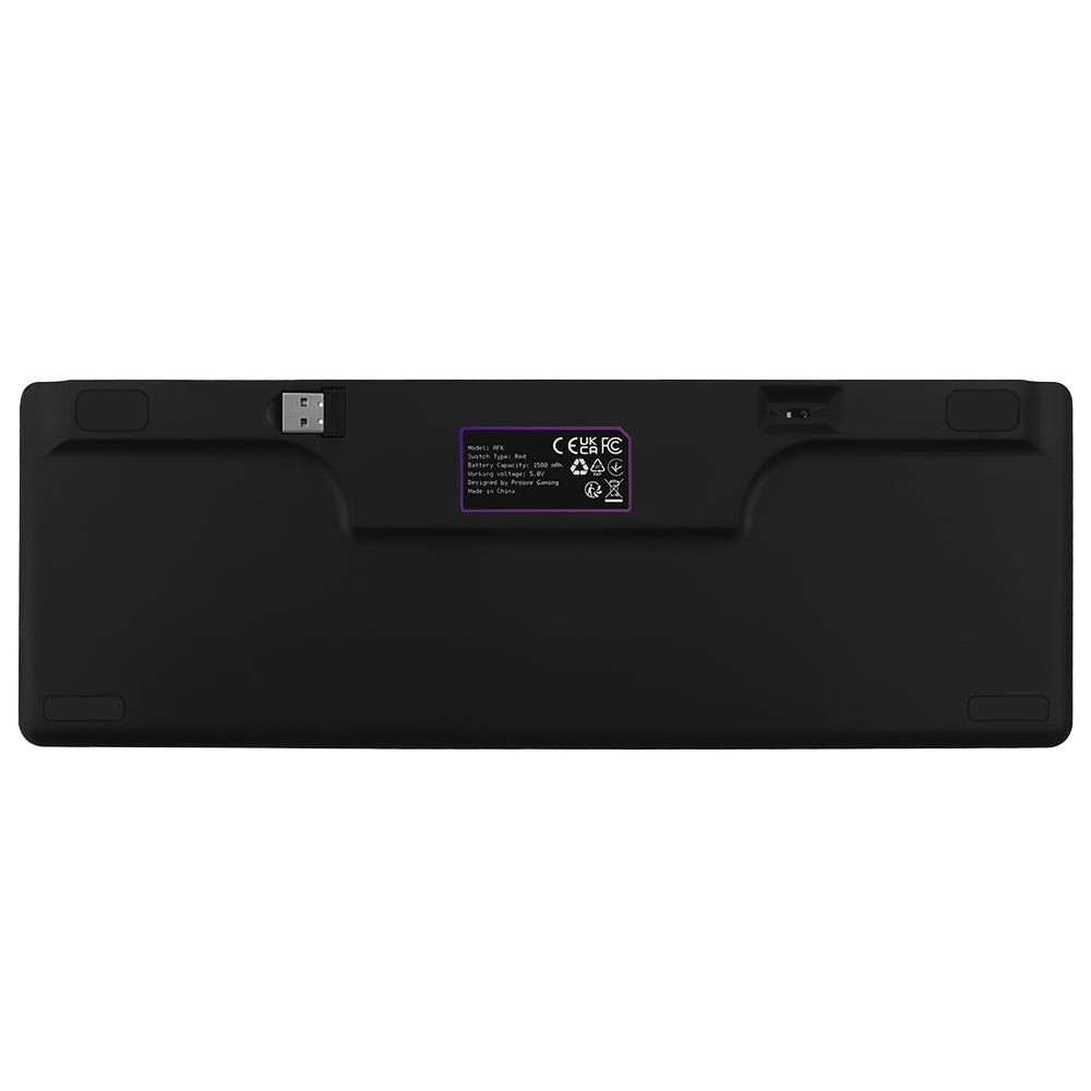 Proove AFK vezeték nélküli gaming billentyűzet, RGB, BT / Wi-Fi / Vezetékes, 1.5m, Fekete WKAFKEN22001
