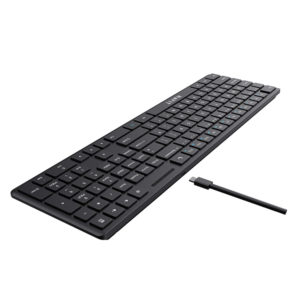 Wired USB billentyűzet HAVIT KB252, USB-C, 1,5m, Fekete