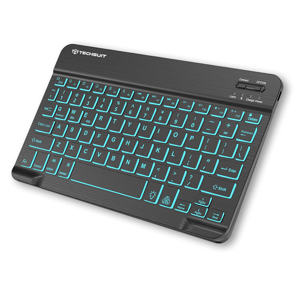 Techsuit WK1 vezeték nélküli billentyűzet, RGB, fekete