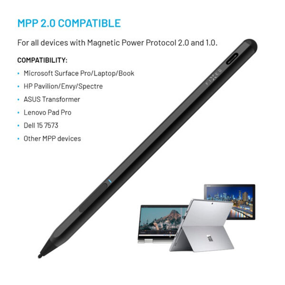 Touch Pen Fixed Graphite Active MPP támogatású eszközökhöz, Fekete