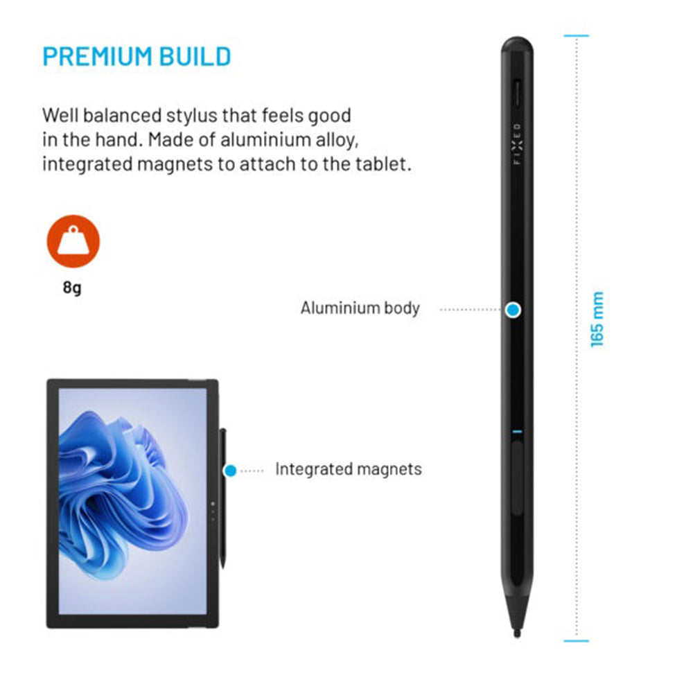 Touch Pen Fixed Graphite Active MPP támogatású eszközökhöz, Fekete