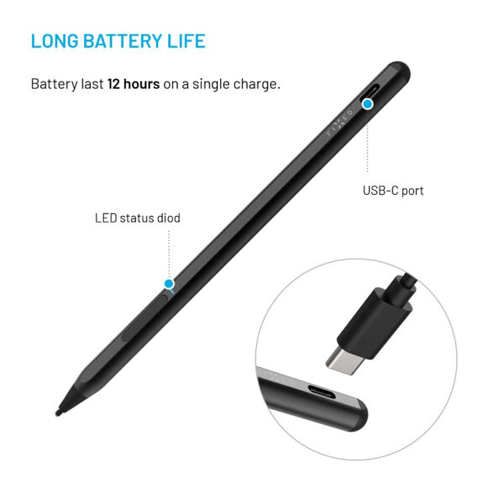 Touch Pen Fixed Graphite Active MPP támogatású eszközökhöz, Fekete