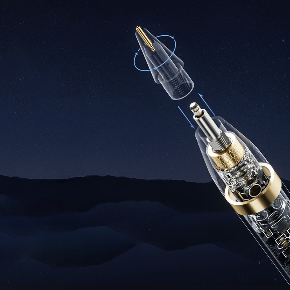 Touch Pen Techsuit C10 Pro az Apple iPadhez, Aktív Változat, Átlátszó Fekete