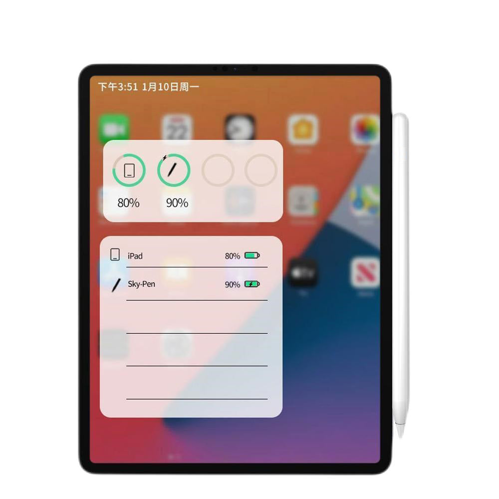 Touch Pen Techsuit M2 az Apple iPadhez, Aktív Változat, Fehér