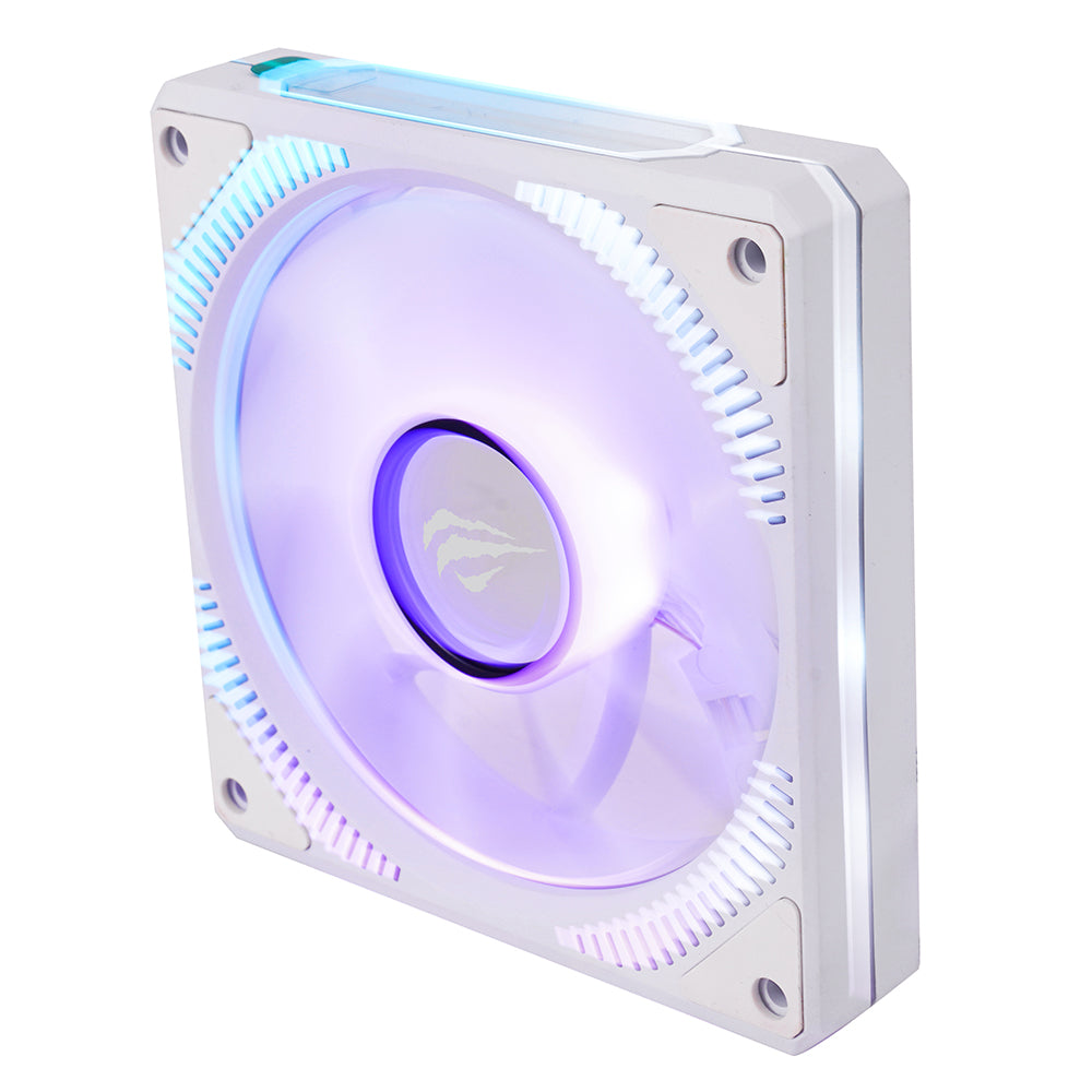 HAVIT F2096 ventilátor, RGB, 1800RPM, 30dB, 3W, Fehér
