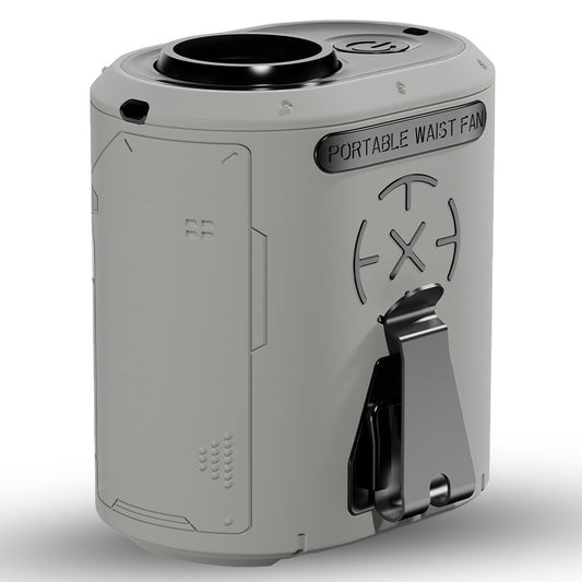 Hordozható Ventilátor Techsuit Z14 külső akkumulátorral 5000mAh, Szürke