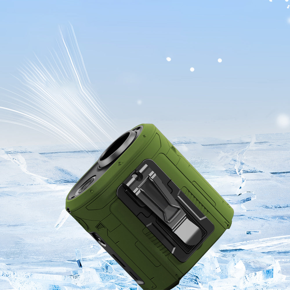 Hordozható ventilátor Techsuit Z14 külső akkumulátorral 5000mAh, Narancssárga