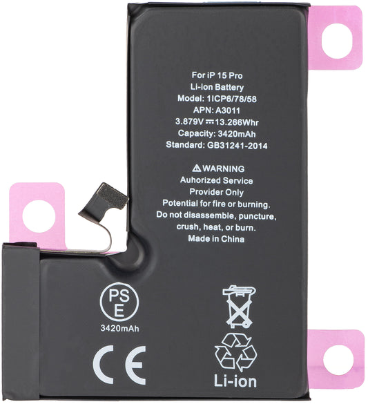 Apple iPhone 15 Pro akkumulátor, Diagnostic High Capacity