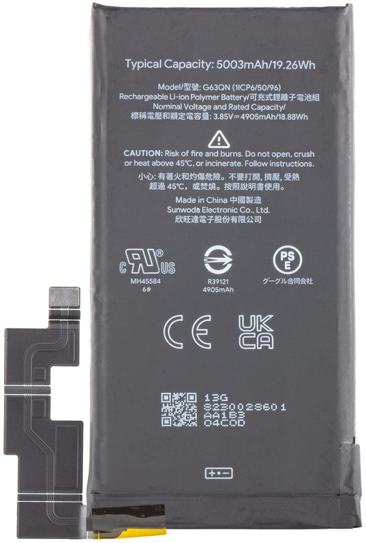 Google Pixel 6 Pro akkumulátor, G63QN, Service Pack G730-06300-01