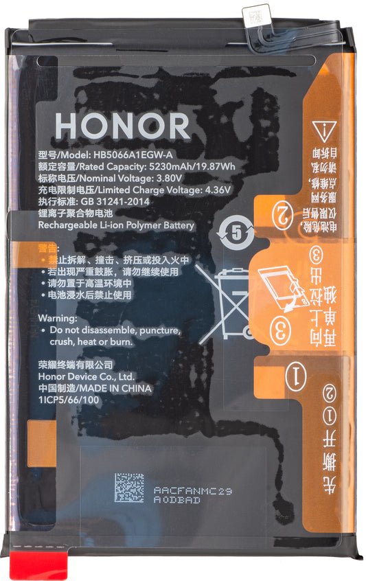Honor X7a akkumulátor, HB5066A1EGW-A, Service Pack 2402AACF