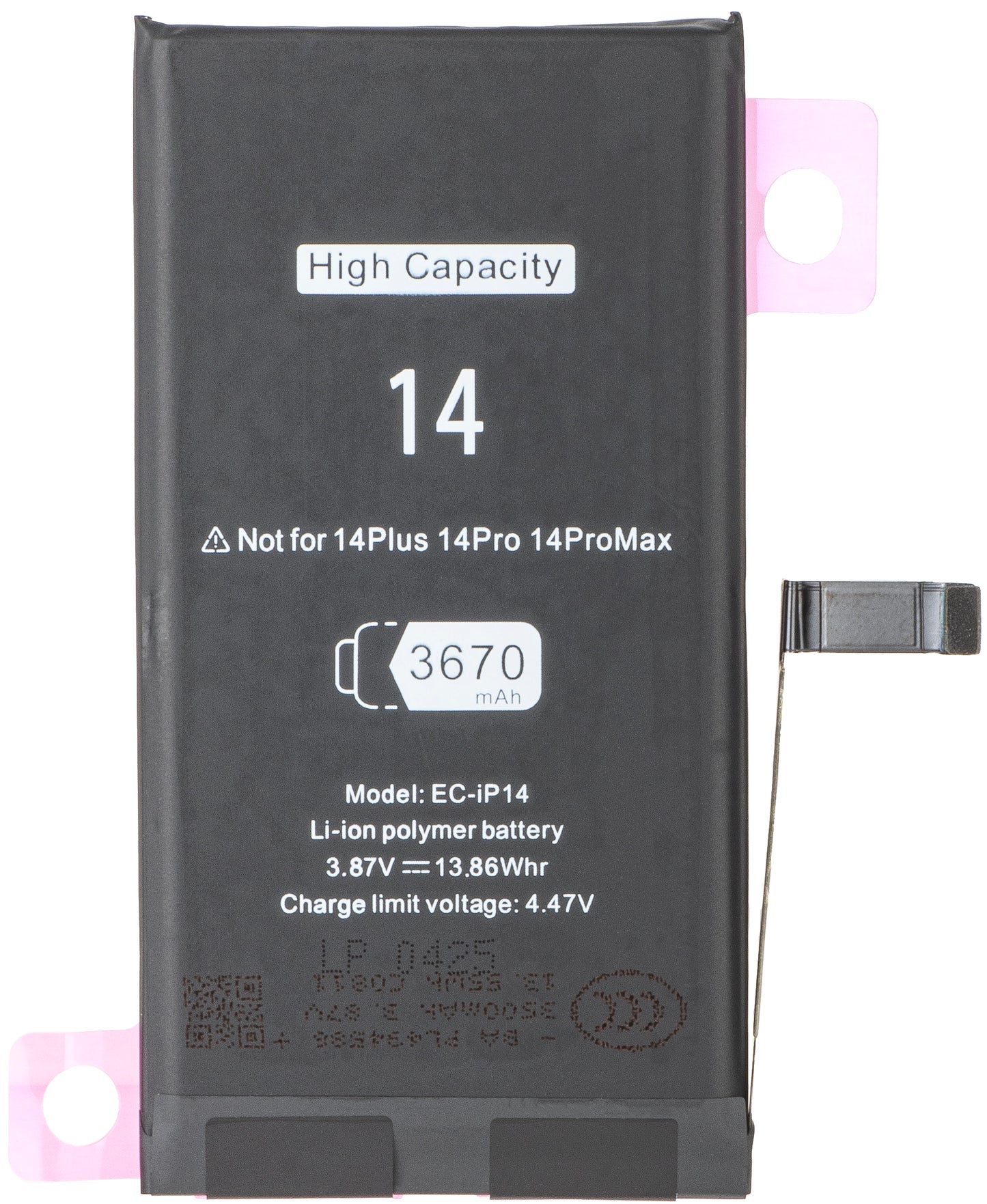 Akkumulátor az Apple iPhone 14-hez, nagy kapacitású