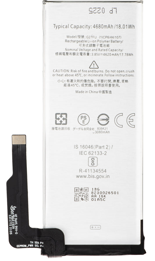 Akkumulátor a Google Pixel 5a 5G-hez, G27FU
