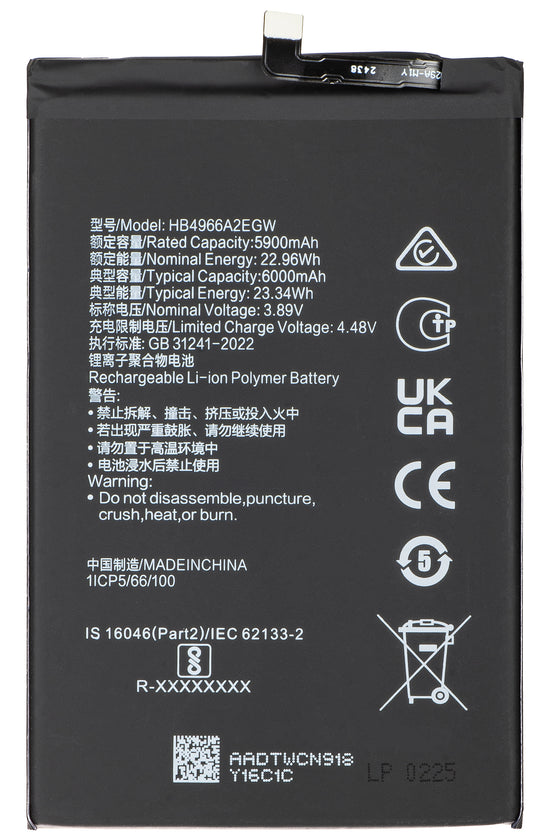 Akkumulátor Honor X7b 4G-hez, HB4966A2EGW