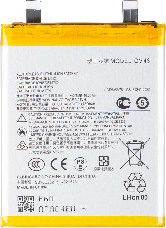 Akkumulátor Motorola ThinkPhone 25 / Edge 50 Neo, QV43 számára