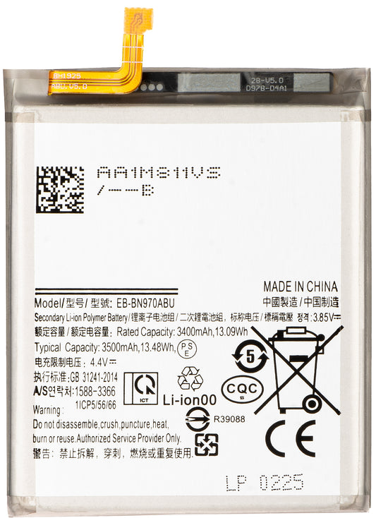 Akkumulátor a Samsung Galaxy Note10 N970-hez, EB-BN970ABU